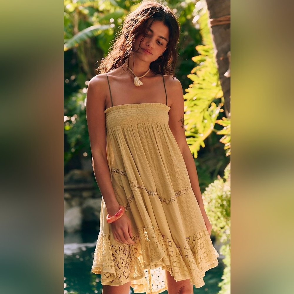 Free People River Convertible Lace Trim Skirt/Dress - Picture 2 of 6